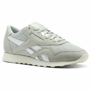 Adidasy Damskie Reebok Classic Nylon Cold Pastel Głęboka Zielone PL 91XJVSC